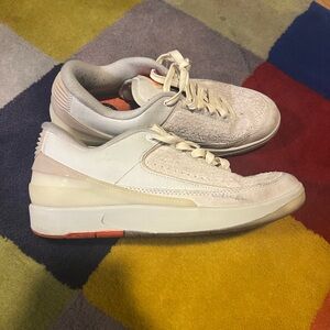 Air Jordan 2 Retro Low SP Shelflife Light Bone/Bright Mandarin Size 9